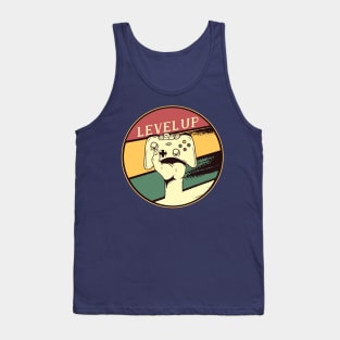 Gaming Level Up Nerds Vintage Retro Style Design Tank Top